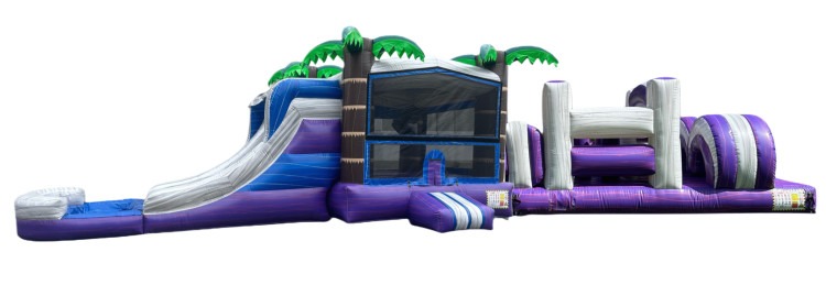 55ft Tropical Obstacle Course Dual Lane 55ft Tropical Obstacle Course Dual Lane
